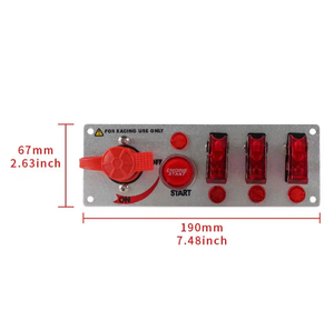 Pannello interruttore di accensione per auto da corsa pannelli interruttore con pulsante a LED - Product Image 2