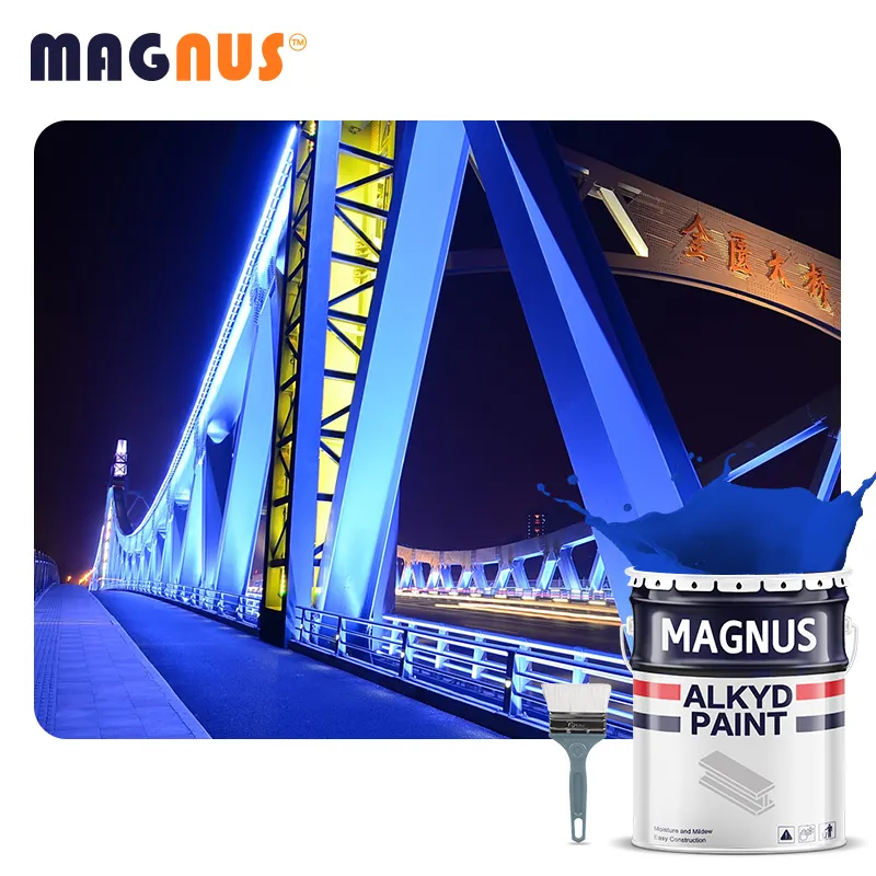 Fábrica al por mayor estructura de acero profesional barco pintura metálica pintura alquídica pintura a base de agua