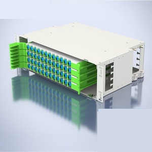 Paneles de conexión de cable ODF Gestión de cables de fibra óptica RJ45 Conector SC/LC/FC/ST Caja de terminación de cableado de red ODF - Product Image 4
