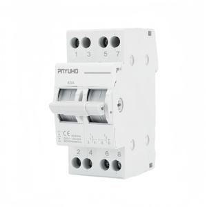 1P 63A MTSデュアルパワー手動転送スイッチDINレールモジュラー変換スイッチラッチ回路ブレーカ2P3P4P - Product Image 2