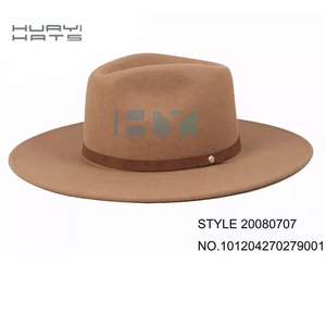 מותג huayi 100% מותג צמר australia כובע אופנה חורף באביב רחב גברים burgundy fedora somerero הרגיש כובעים חום