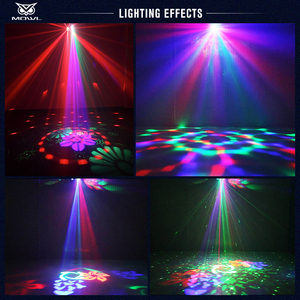 DJ Light Mini 5in1 RGB Magic Ball DMX Beam láser LED Light Efecto de escenario Iluminación con control remoto - Product Image 2