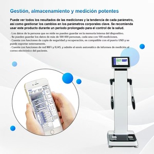 Inbca IN-F500 <span class=keywords><strong>BMI</strong></span> siêu âm thông minh tập thể dục quy mô 10.1 "hiển thị CE chứng nhận chiều cao cơ thể trọng lượng Analyzer tùy chỉnh OEM/ODM - Product Image 3