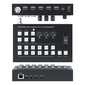 OEM SDI <strong>4</strong>-in-<strong>2</strong>-Out HDMI <strong>Video</strong> Switcher with Type-C USB3.0 Port ABS Material Live Streaming <strong>Video</strong> Splitters &amp; Converters - Product Image 1