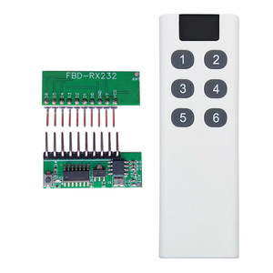 6-Channel Smart <strong>Remote</strong> <strong>Control</strong> Decoding Module High-Level Signal <strong>Output</strong> 433 Learning Code Electronic Receiver 12V PCB Plastic - Product Image 2