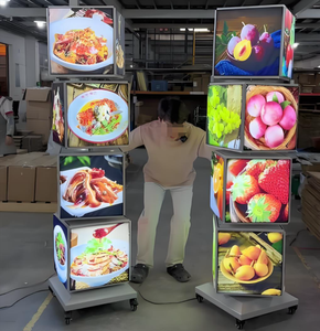 Xoay 4 lớp hộp đèn với hình dạng rỗng cho quảng cáo trong nhà hàng khách sạn cửa hàng hướng dẫn đăng ký - Product Image 2