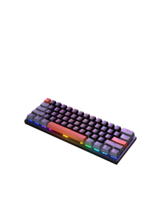 Nuevo diseño RGB High-Keyboard Gamer Teclado Mini 60% Teclado mecánico con cable retroiluminado con soporte ruso español