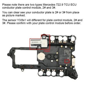 Y3/8s1伝送制御モジュールセンサー対応メルセデス7G 722.9 TCU TCMプレート新品
