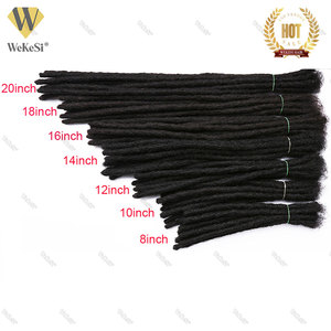 ส่วนขยาย Dreadlock ผมมนุษย์0.2/0.4/0.6/0.8/1.0/1.2ซม. 1.5ผมมนุษย์เดรดล็อกแอฟริกามนุษย์ผม Loc ส่วนขยายเดรดล็อก - Product Image 2