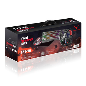 4 in 1 RGBPCキーボードマウスゲーマーコンボゲームセットアップとヘッドフォンマウスパッド付きマウスキットセット - Product Image 2