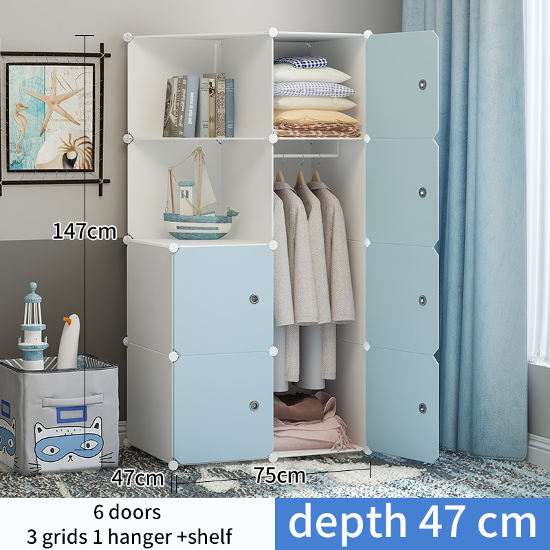 6 ante 1 appendiabiti con ripiano