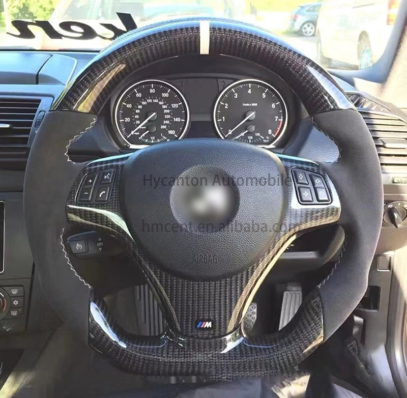 Alcantara+carbon fiber+White stitching+White return label