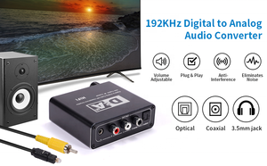Convertidor de audio digital a analógico SY Decodificador de amplificador de auriculares con Toslink Coaxial con control de volumen - Product Image 3