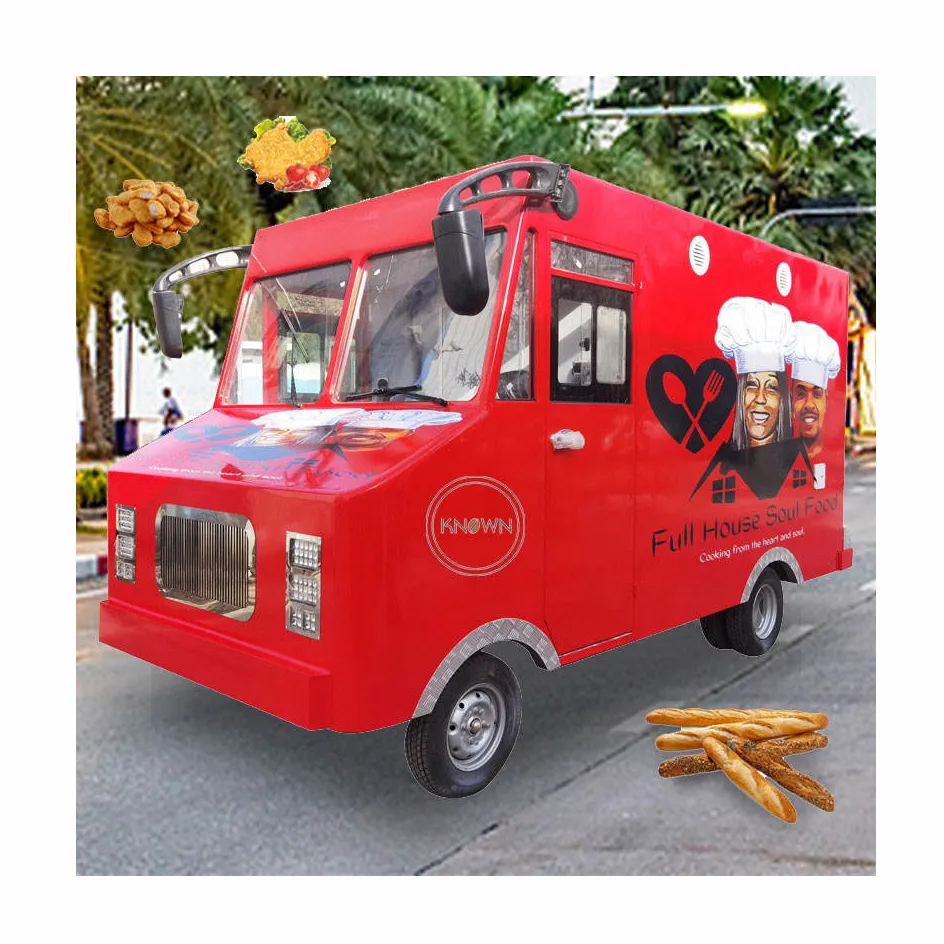 Camion de nourriture de rue Mobile avec cuisine, chariot de Hot-Dog électrique personnalisé, chariots de restauration de remorque