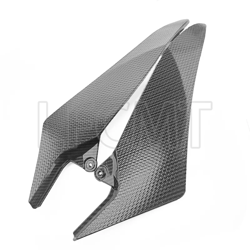 Ajuste para Yamaha YZF R1 2009-2014 2010 2011 2012 2013 motocicleta patrón de fibra de carbono tanque de gasolina cubierta lateral Panel carenado