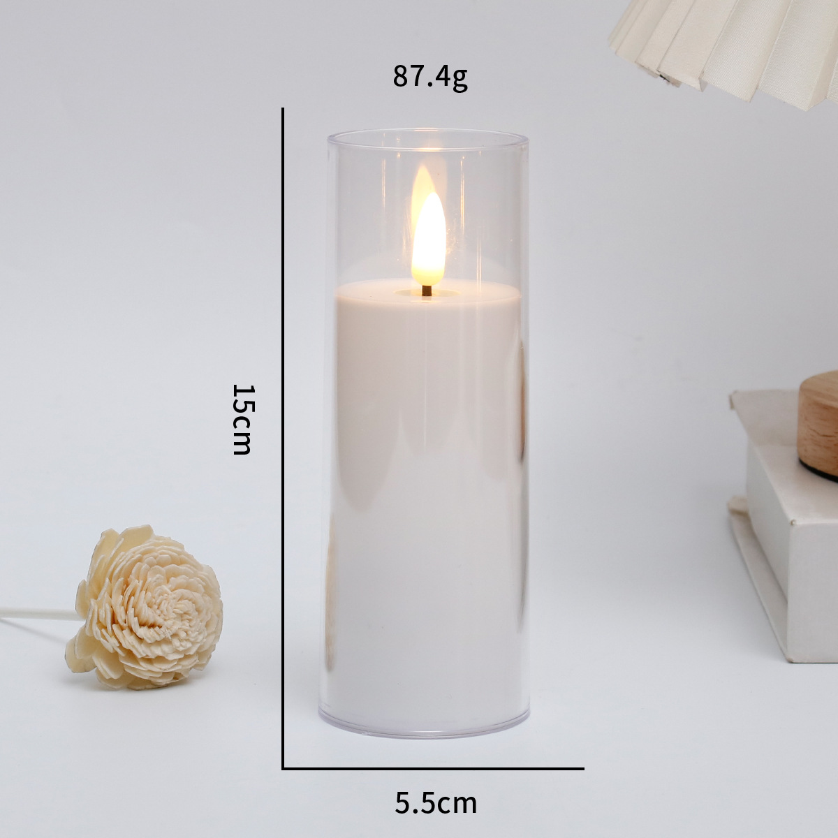 5,5*15 cm blanc