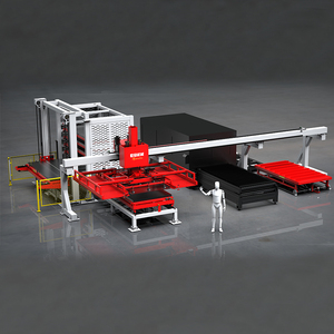 Laden und Entladen der Laser automatisierung lösung in Kombination mit einer Hochleistungs-Hoch leistungs regale der Lagerturm-Produktions linie - Product Image 5