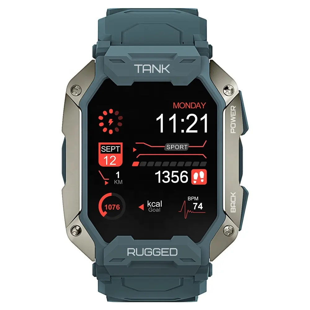 KOSPET – montre connectée TANK M1 Pro pour hommes, sport, mesure de la forme physique, carré, haute qualité, 2022