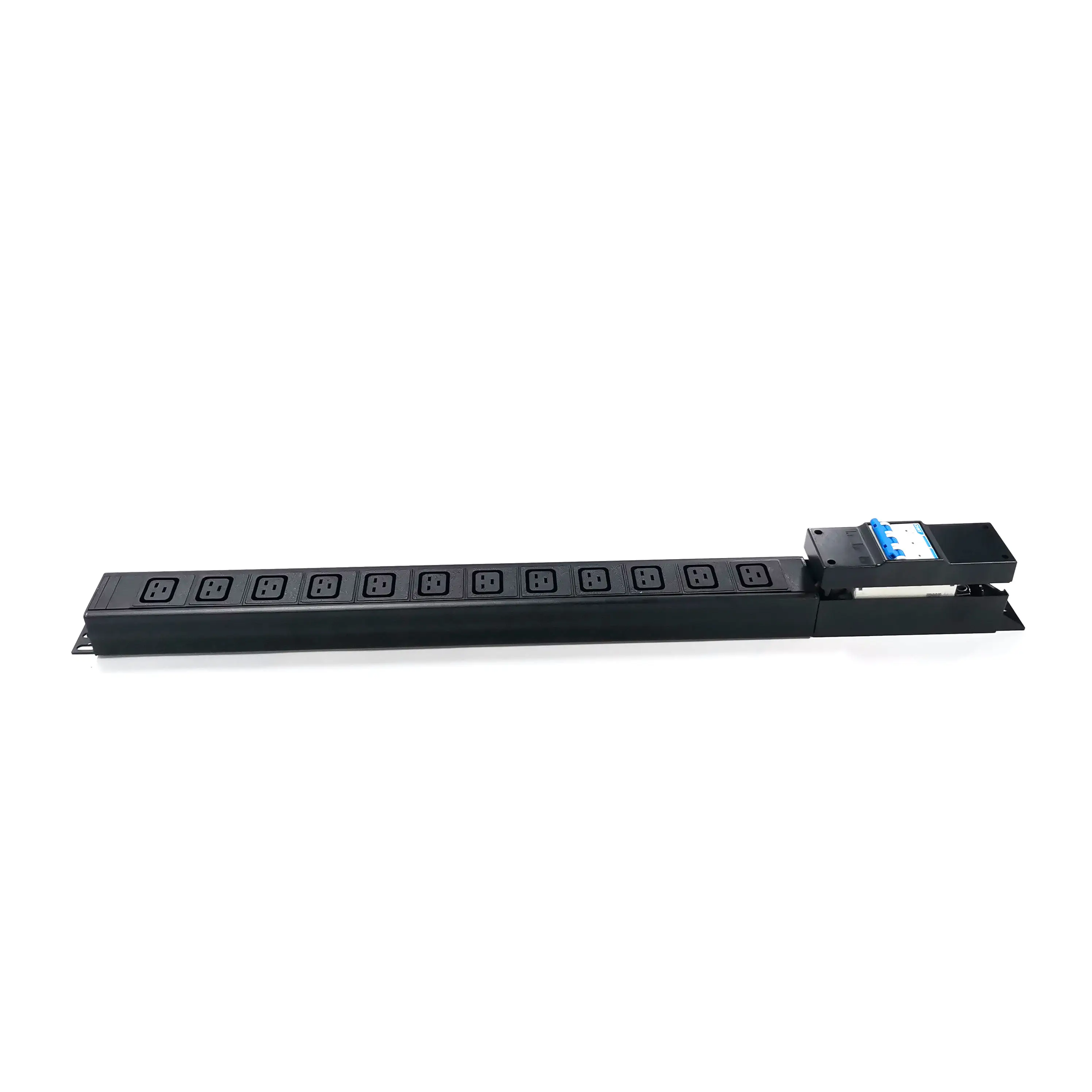 Phổ 25652W 19 "1U Rack mount Đơn vị phân phối điện 12way C19 PDU ổ cắm