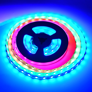 Ws2811 led şerit ışık 5050 rgb 60leds/m 12v 24v WS2811 WS2801 adreslenebilir led piksel ışık şeridi - Product Image 2