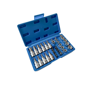 1/4&quot; 3/8&quot; 1/2&quot; Drive 34Pcs Torx <strong>Hex</strong> Allen <strong>Key</strong> Socket Bit Set - Product Image 5