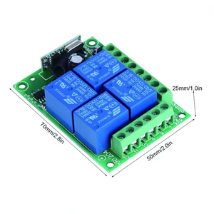 ユニバーサルワイヤレスリモートスイッチ3チャンネルRFリレーレシーバースマートホームオートメーションモジュールDC 12V - Product Image 3