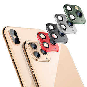 新款钢化玻璃相机镜头盖保护套贴纸适用于Iphone Xr X闪光秒更改为手机11 Pro Max转换器 - Product Image 1