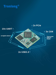 Tronlong papan inti industri RK3568 sepenuhnya domestik untuk Quad-<span class=keywords><strong>Core</strong></span> <span class=keywords><strong>Cortex</strong></span>-A55 papan pengembangan AI NPU lubang stempel Chipboard - Product Image 2