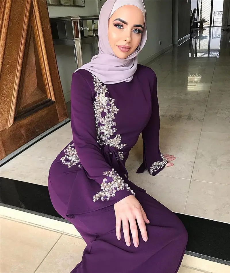 Zipeiwin 2021 האחרון חדש עיצוב טרי ויפה דובאי קפטן קימונו לבוש האסלאמי מוסלמי נשים ארוכה שמלה