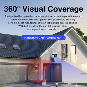 VStarcam 9MP BG621TR 10X Zoom akıllı sıcak satış ağ kamerası 3 Lens PTZ insan hareket izleme güvenlik açık güneş kamera 4G - Product Image 3