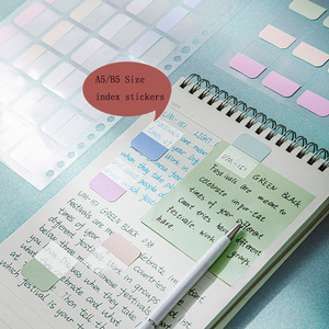 A5 20 Holes Page Markers Sticky <strong>Index</strong> Flag Tabs B5 26 Holes Colored PET Paper <strong>Index</strong> Sticker <strong>Notes</strong> for Spiral <strong>Notebook</strong> Bookmarks - Product Image 3