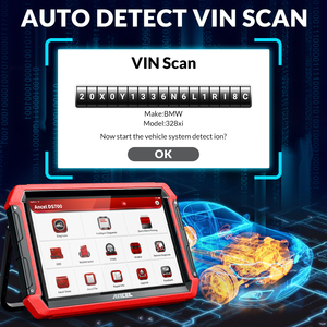 ANCEL-Escáner de diagnóstico automotriz DS700, herramienta de diagnóstico automotriz, sistema completo de codificación ECU, escáner de prueba activa OBD 2, diagnóstico automático - Product Image 5