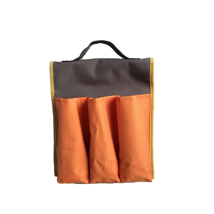 New design polyester 6 bottle wine bag foldable wine tote bag in China