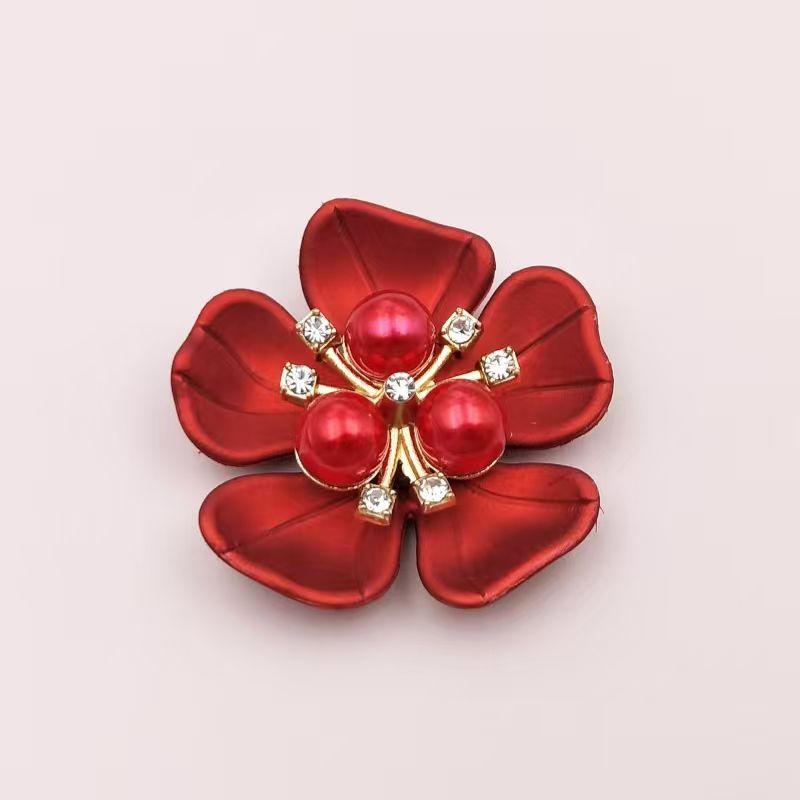 16 fleurs rouges