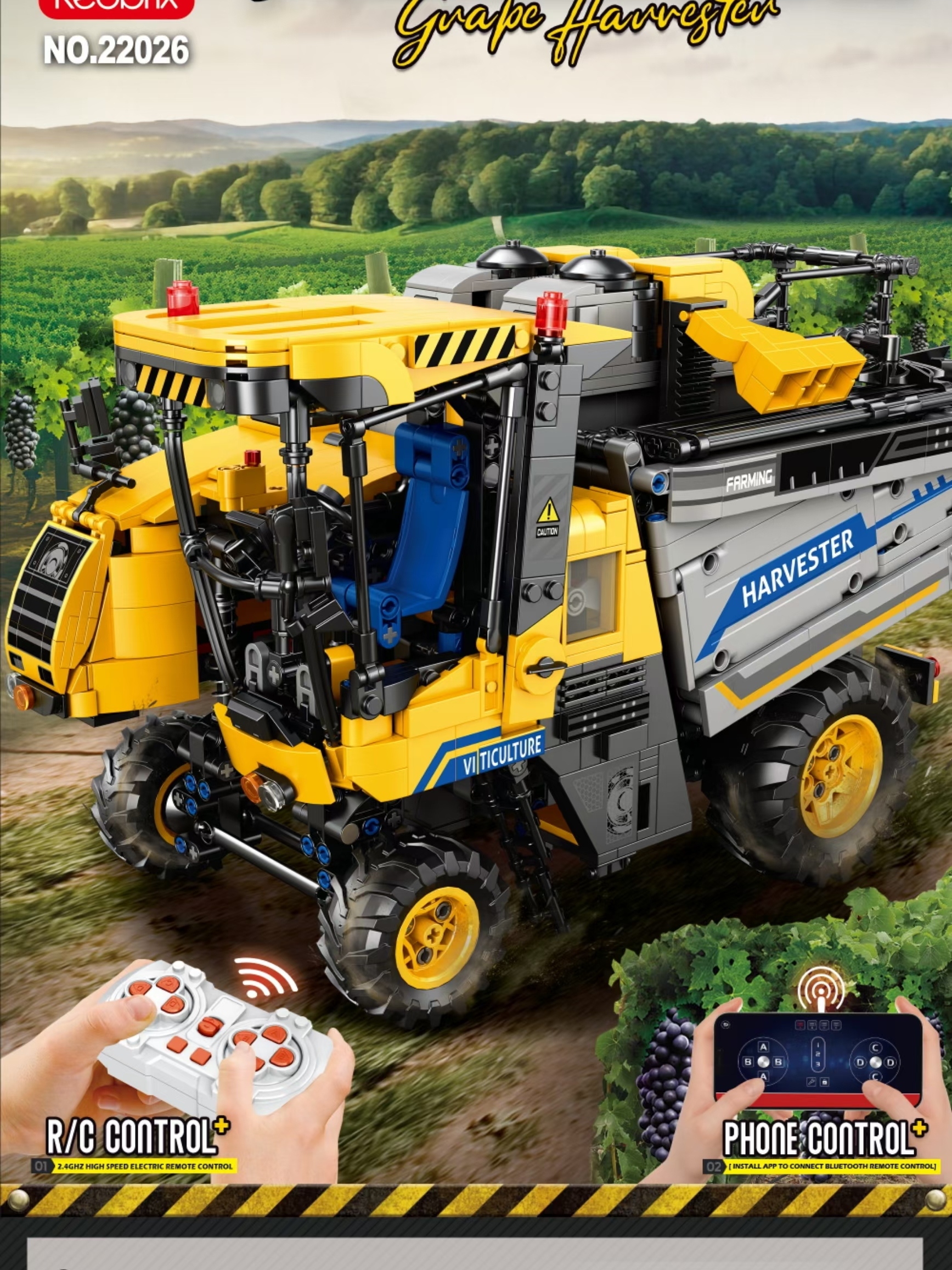 Máquina cosechadora de uva con control remoto 22026