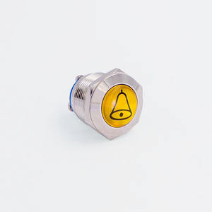 Botón pulsador de metal con patrón personalizado Interruptor de botón pulsador impermeable Directo de fábrica - Product Image 2