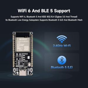 ESP32-C6 d'onda microcontrollore 160MHz processore Single-Core supporta lo sviluppo USB e UART con intestazione Pre-saldata - Product Image 5