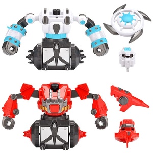 Robot de combate a control remoto, juguete de lucha de 2,4 Ghz, rotación de 360 grados, modo libre, batalla, con efecto de sonido, 2 uds.