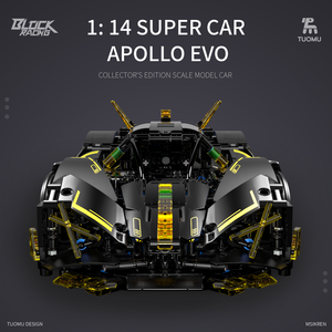 TUOMU Athy DIY Sports Car <strong>Model</strong> Thunder Line <strong>EVO</strong> Polo Fashionable Plastic Remote Control Toy Building Block Set for Adult Boys - Product Image 2
