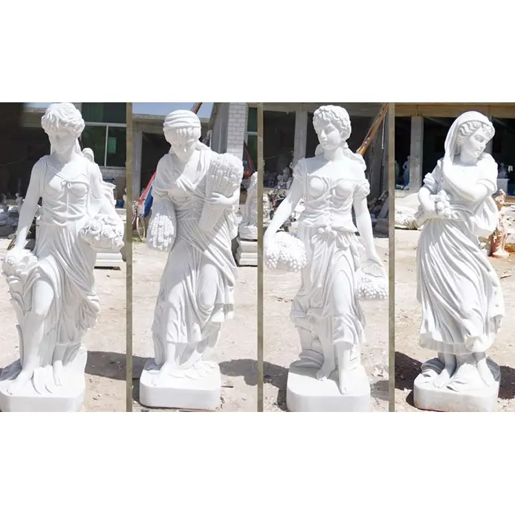 Antigo famoso clássico, senhora branca, pedra de mármore, estátua de escultura