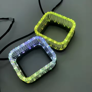 1.5 inç kare LED melek gözler DRL araba motosiklet far örtüsü için adaptör kitleri APP kontrolü - Product Image 5