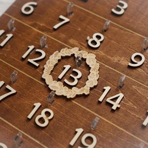 2024 Giáng sinh phiêu lưu lịch: Gỗ đếm ngược treo tường, Merry Xmas cửa trước dấu hiệu cho trẻ em gia đình kỳ nghỉ bên - Product Image 3