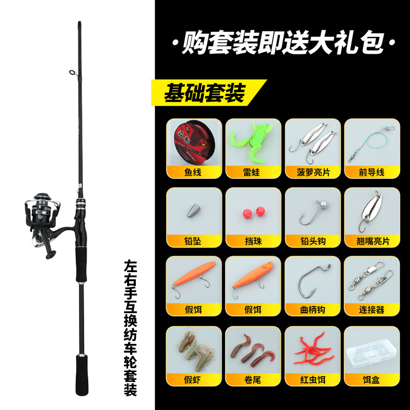 Spinning rod and spinning reel set