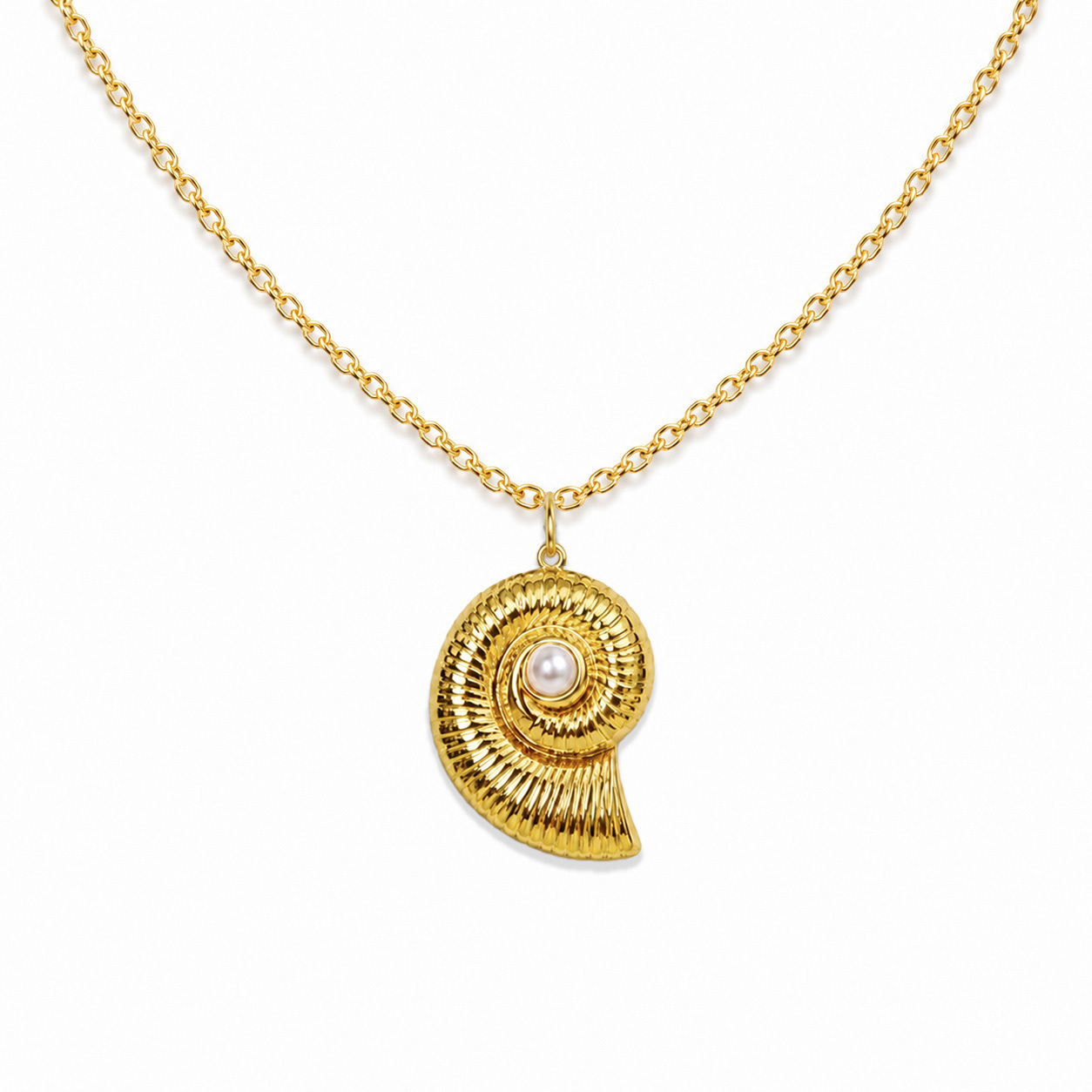 Metal Conch Golden