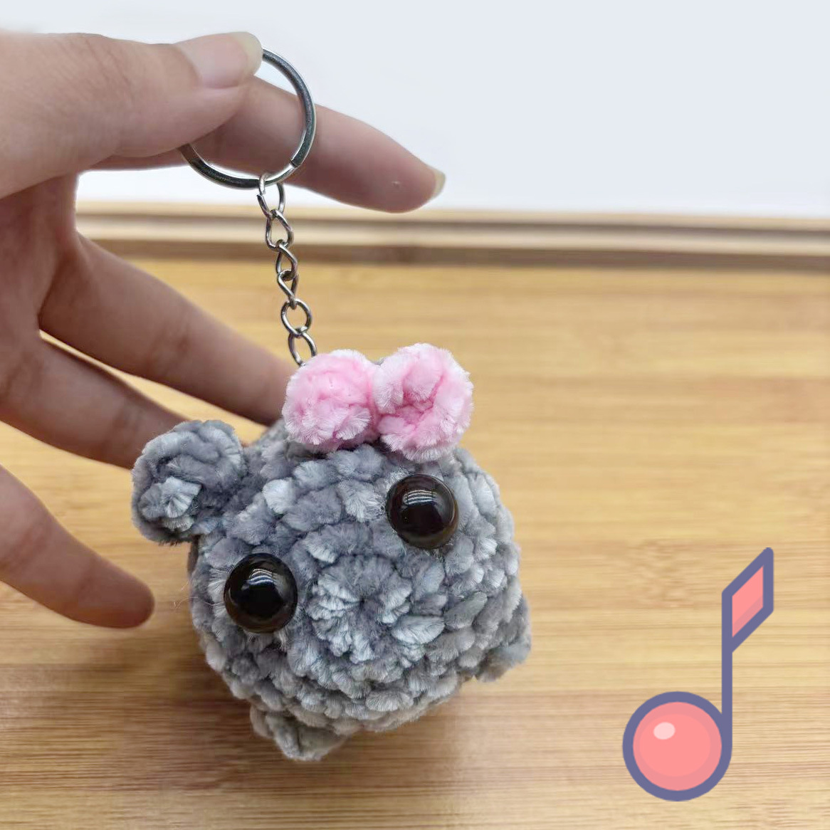 Peluche de hámster triste, muñeco de peluche de hámster triste kawaii