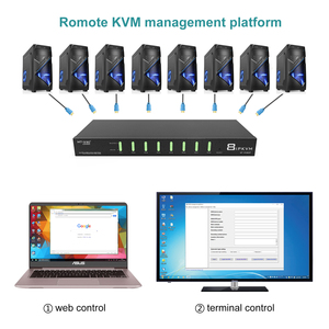 IP <strong>KVM</strong> <strong>Switch</strong> 8 Port VGA, MT-VIKI 8x1 USB VGA <strong>KVM</strong> Console Over IP Access + 8 USB VGA Cables