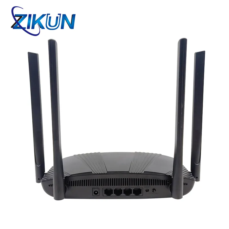 ZIKUN Router nirkabel Dual band, ZC-R530 2.4G/5Ghz 1200M 4 antena Firmware Inggris, Router openwht WIFI