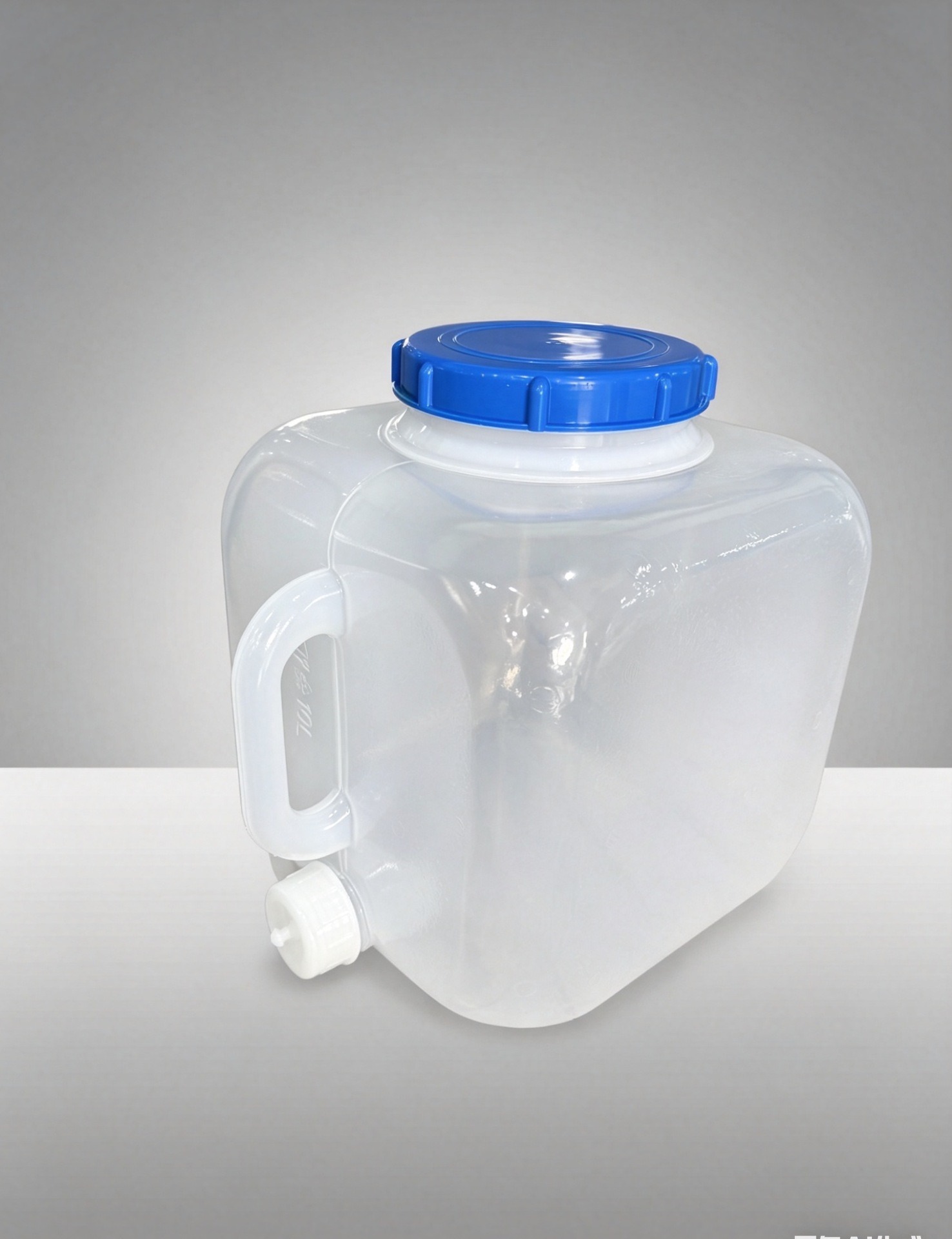 10L avec couvercle solide (blanc)