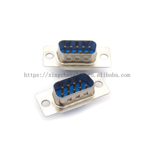 DB9 ชาย PCB Mount บันไดต่อพอร์ตประเภทเชื่อมต่อ RS232 9Pin 9P ปลั๊กอะแดปเตอร์สําหรับ PCB - Product Image 1