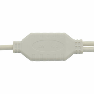 用于键盘鼠标的USB公到双PS/2母Y分离器电缆双PS/2 <span class=keywords><strong>PS2</strong></span>公到USB公电缆适配器转换器